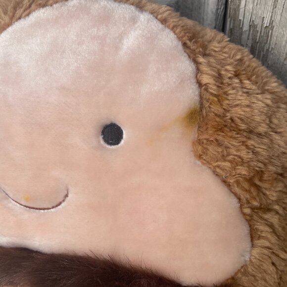 Monchichi Plush Head Pillow Cushion Sekiguchi and Cover - Picture 3 of 11